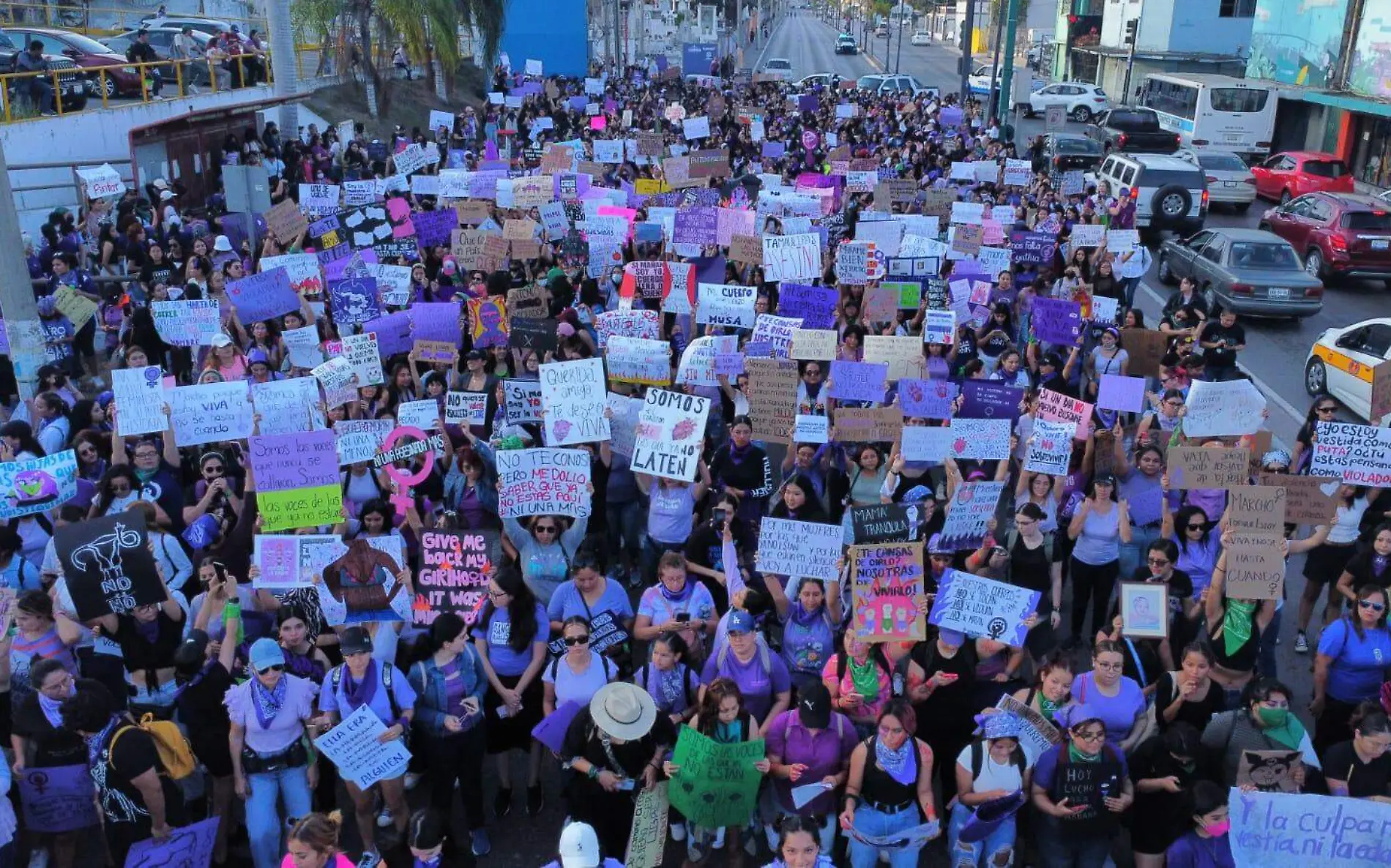 Marcha por el 8 de marzo en Tampico, exigen justicia en crímenes de género Vladimir Meza